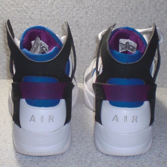 Nike Air Flight Huarache PRM QS White Black Lyon Blue Berry (686203-100) s10.5 main image 4